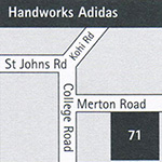 Handworks Adidas map