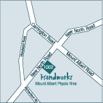 Handworks Mt Albert map