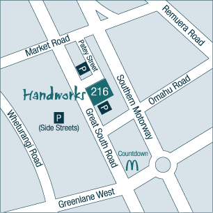 Handworks Newmarket map
